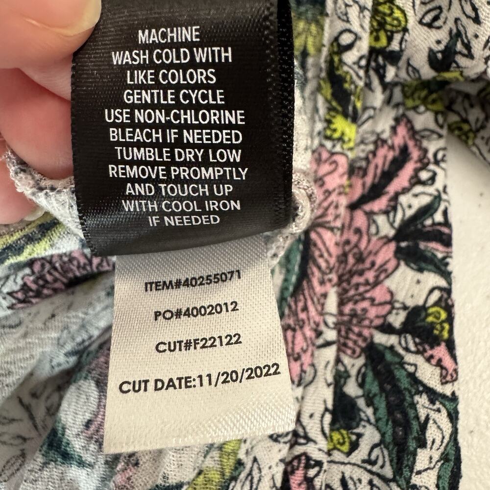 Torrid Washable Gauze Tie Front Crop Kimono Womens Size 3X White Floral Draped - Picture 8 of 9